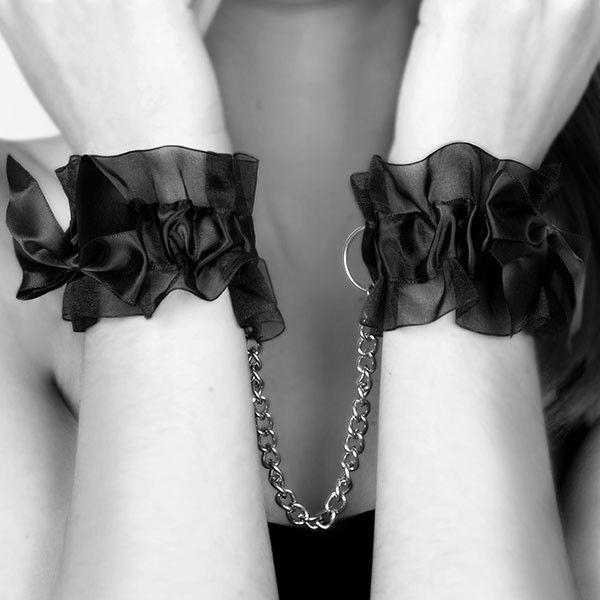 INDISCRETS FROU FROU ORGANZA HANDCUFFS