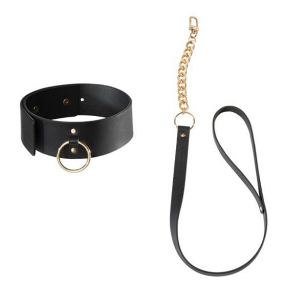 BLACK NECKLACE WITH STRAP
