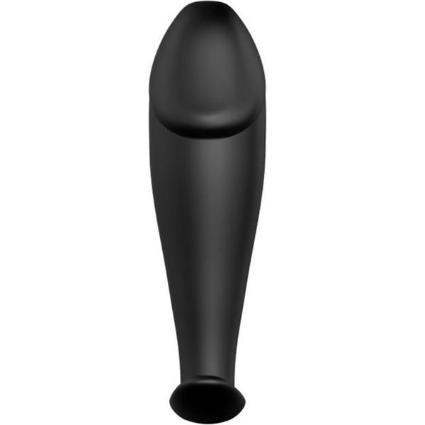 ANALNI PLUG SILIKONSKA OBLIKA PENISA ČRNA
