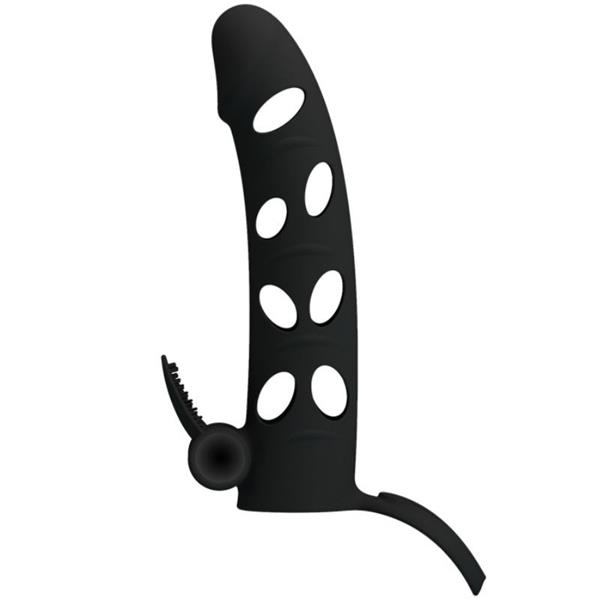 SILICONE COVER WITH VIBRATION 15.2 CM