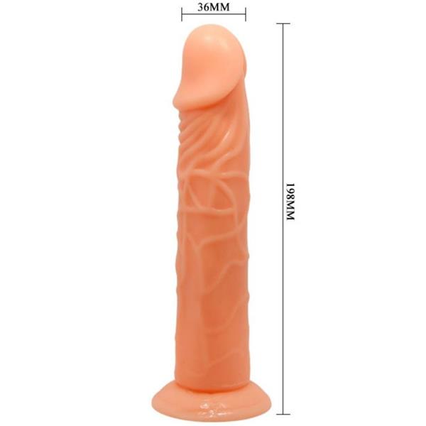 VIVE REALISTIC DILDO 19.8 CM NATURAL COLOR