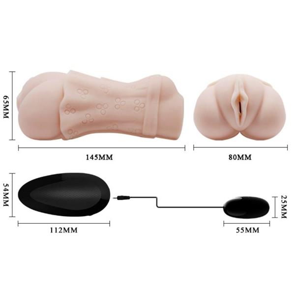WATER SKIN VAGINA MASTURBADOR WITH VIBRATING BULLET 2