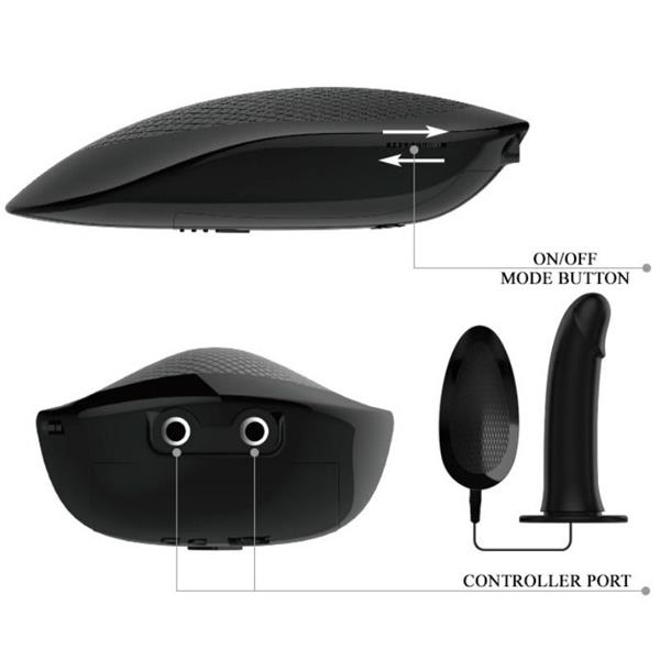 VITO STRAP ON S HOLLOW DILDO I VIBRACIJOM 17.3 CM