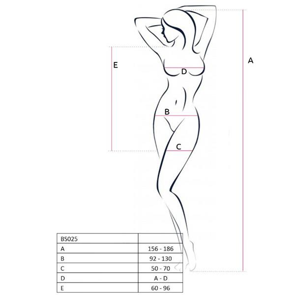 WOMAN BS025 BODYSTOCKING BLACK DRESS STYLE ONE SIZE