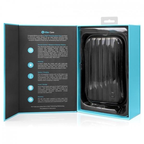 RIMMING REMOTE CONTROL ANAL PLUG PETITE BLACK