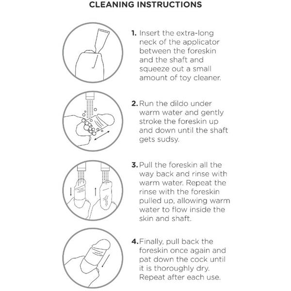 REALISTIC DILDO UNCUT FLESH 23 CM