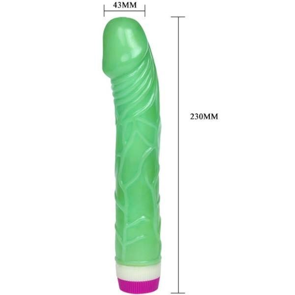 WAVES OF PLEASURE VIBRATOR 23 CM GREEN