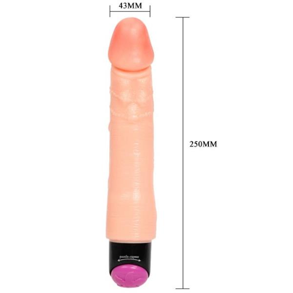 FLEXIBLE REALISTIC VIBRATOR 25 CM