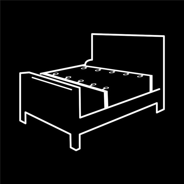 LUXURY BED TIES SET WITH NOPRENE LINING