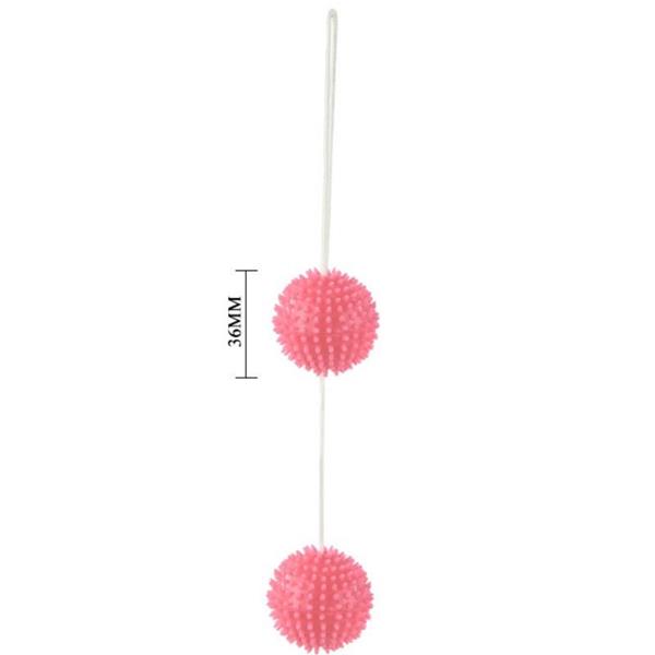 A DEEPLY PLEASURE PINK TEXTURED BALLS 3.6 CM