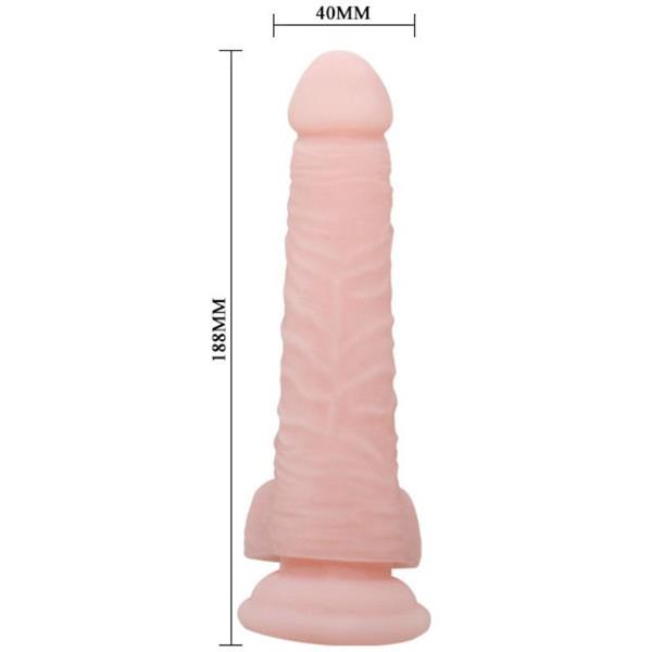SUPER REALISTIC NATURAL DILDO 18.8 CM