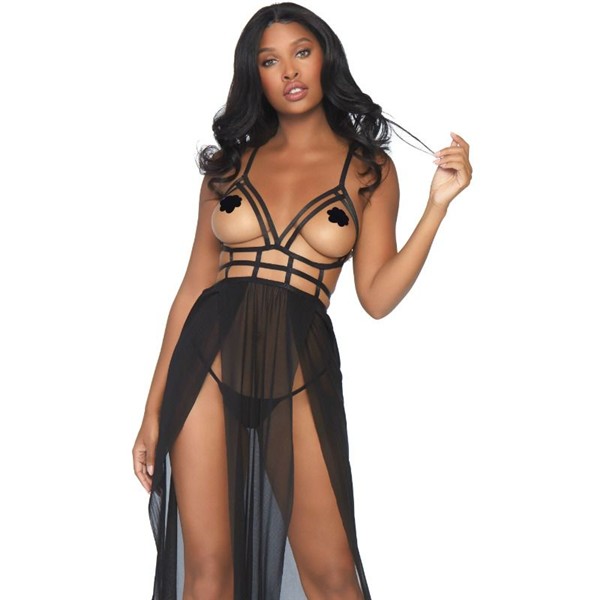 CAGE MAXI DRESS AND THONG S/M