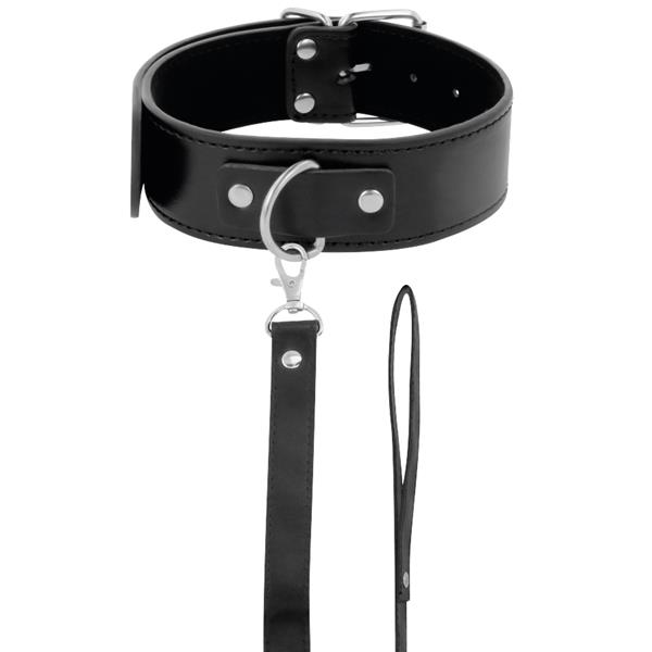 POSTURE NECKLACE WITH LEATHER CHAIN