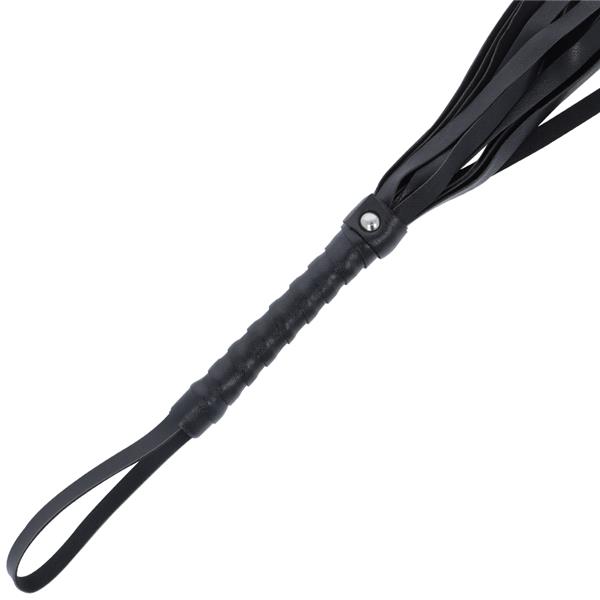 BLACK BONDAGE WHIP 45 CM