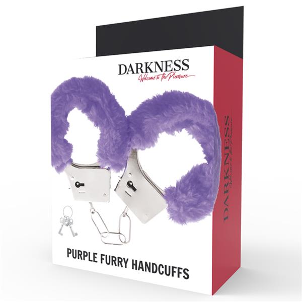 LILAC LINED METAL HANDCUFFS