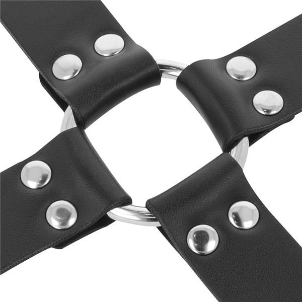 LEATHER HANDCUFFS FOR FOOT AND HANDS BLACK