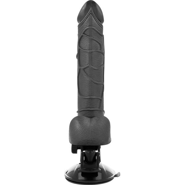 REALISTIČNI VIBRATOR Z DALJINSKIM UPRAVLJANJEM NARAVNE BARVE S TESTISOM 19.5 CM -O- 4 CM