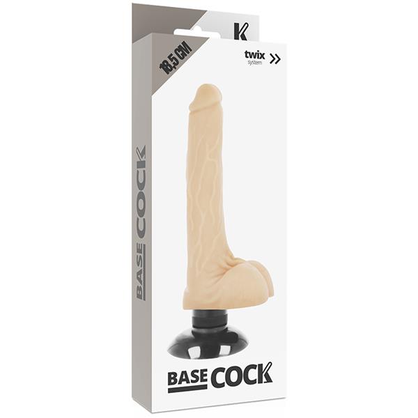 REALISTIC VIBRATOR 2-1 FLESH 18.5 CM -O- 4 CM