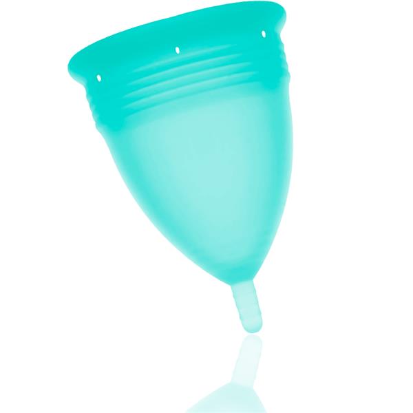 FDA SILICONE MENSTRUAL CUP AQUAMARINE - SIZE S