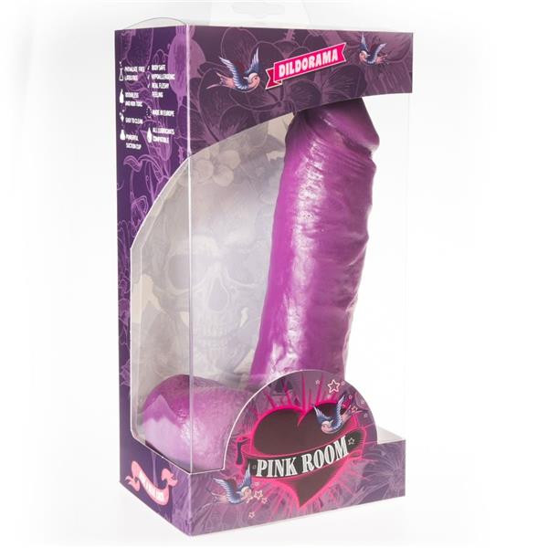 ANTON REALISTIC DILDO PURPLE 21.5 CM
