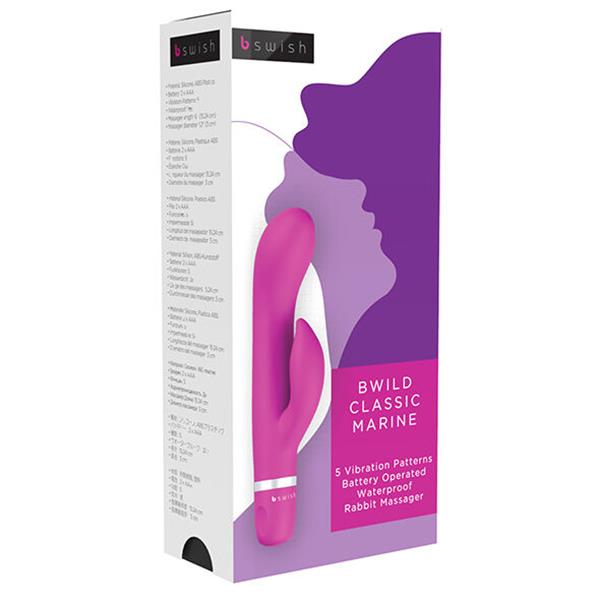 BWILD CLASSIC MARINE VIBRATOR ZAJČEK CERISE