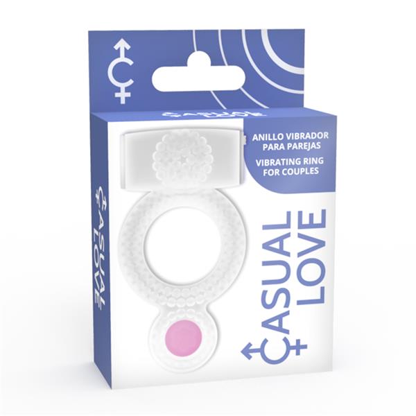 RING VIBRATING DOUBLE PLEASURE TRANSPARENT