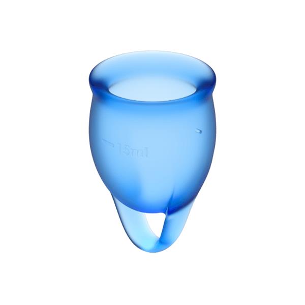 FEEL CONFIDENT MENSTRUAL CUP DARK BLUE 15 + 20 ML