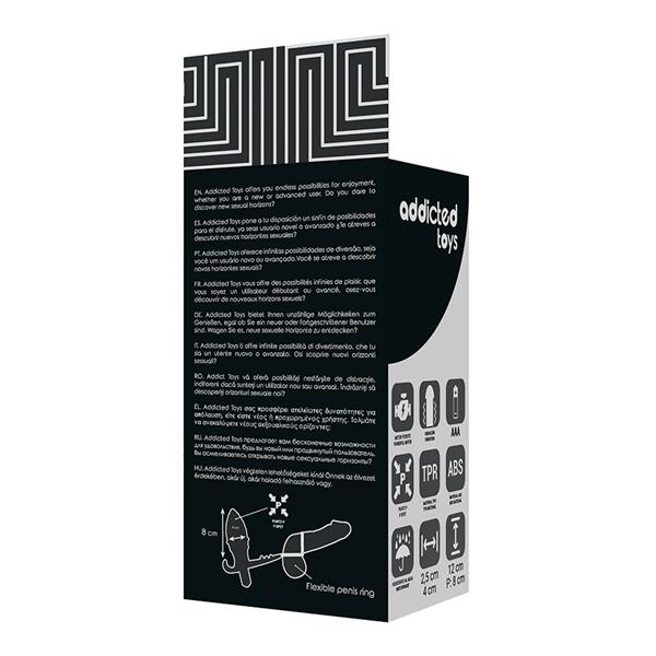 ANALNI PLUG Z DVOJNIM ČRNIM OBROČEM