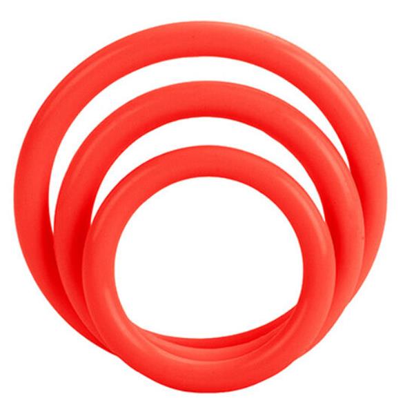 TRI-RINGS SET RED
