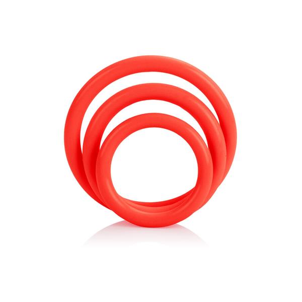 TRI-RINGS SET RED