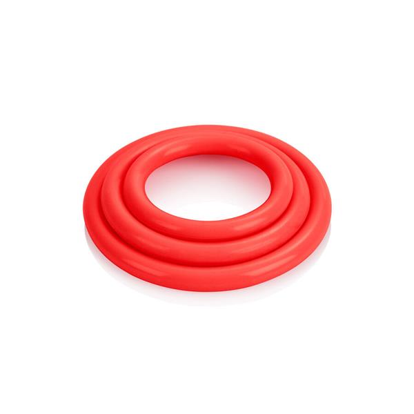 TRI-RINGS SET RED