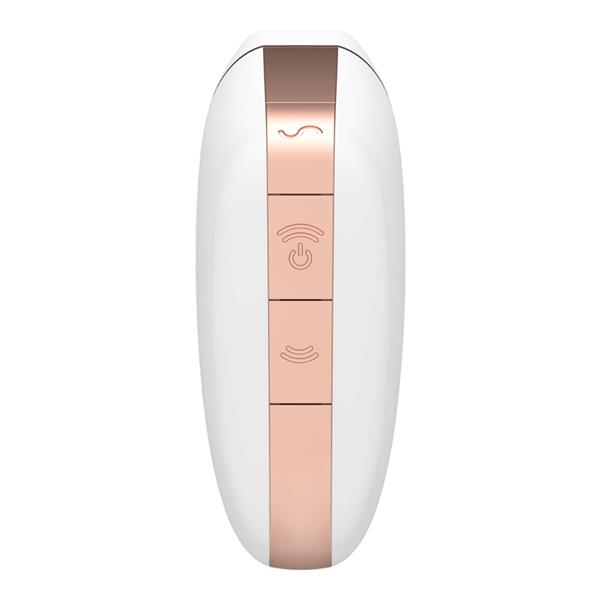 LOVE TRIANGLE AIR PULSE STIMULATOR & VIBRATOR BLACK