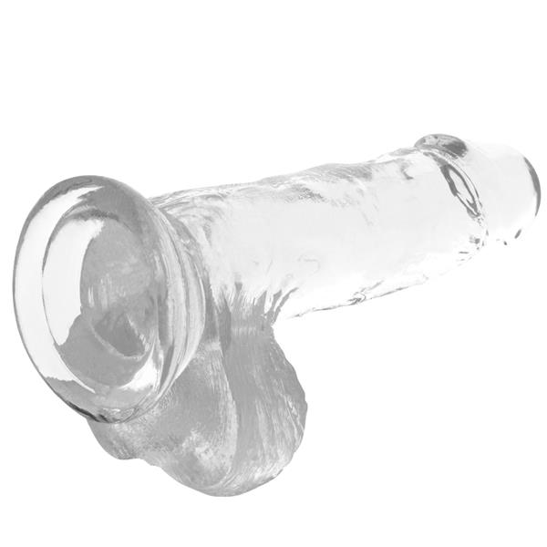 CLEAR COCK WITH BALLS 15.5 CM -O- 3.5 CM