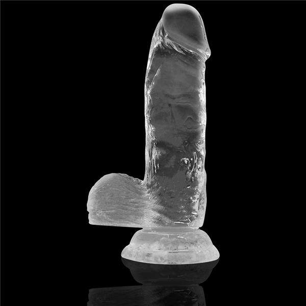 CLEAR COCK WITH BALLS 15.5 CM -O- 3.5 CM