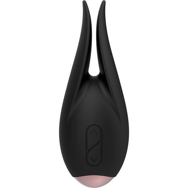 CLITORIAL STIMULATOR BLACK / GOLD FLOWER