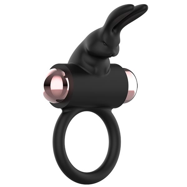 COCK RING WITH VIBRATOR BLACK/ GOLD