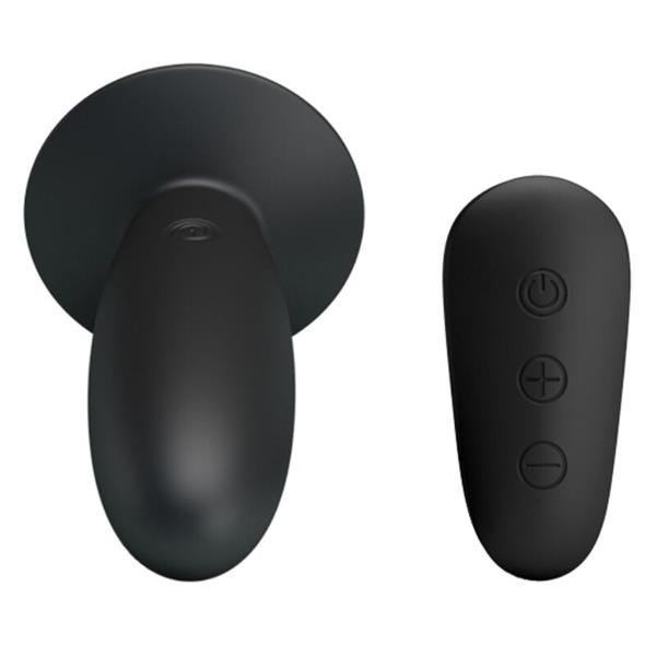 ANAL PLUG WITH VIBRATION BLACK REMOTE CONTROL