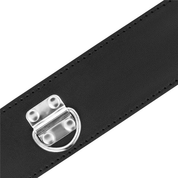 BDSM COLLAR WITH BLACK LOCK