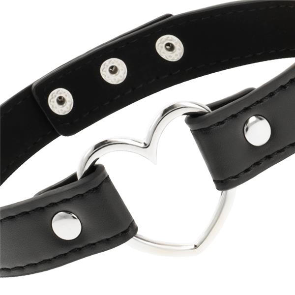 VEGAN LEATHER NECKLACE WOMAN HEART ACCESSORY