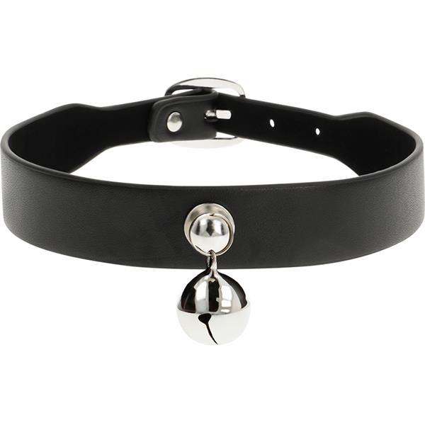 VEGAN LEATHER NECKLACE WOMAN RATTLE ACCESSORY