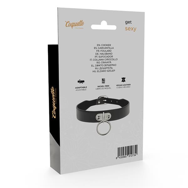 VEGAN LEATHER NECKLACE WOMAN FETISH ACCESSORY