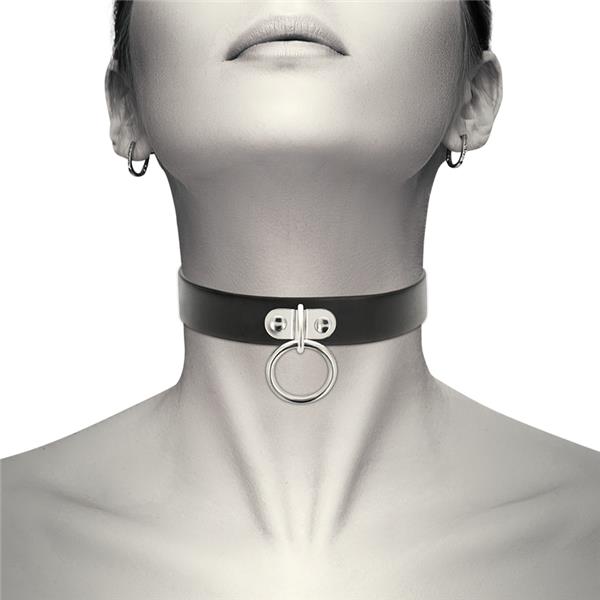 VEGAN LEATHER NECKLACE WOMAN FETISH ACCESSORY