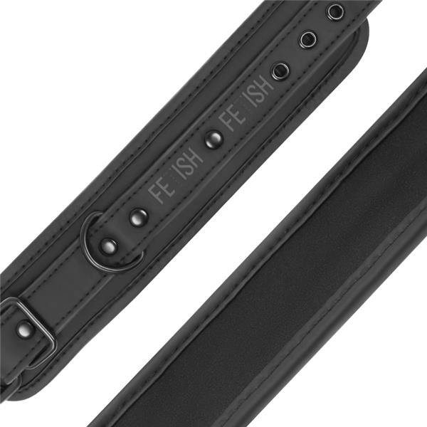 VEGAN LEATHER HANDCUFFS WITH NOPRENE LINING