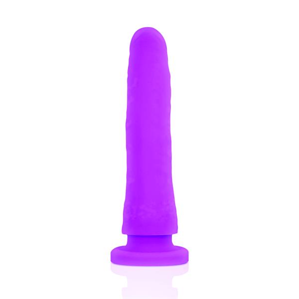 TOYS HARNESS + DONG PURPLE SILICONE 17 CM -O- 3 CM