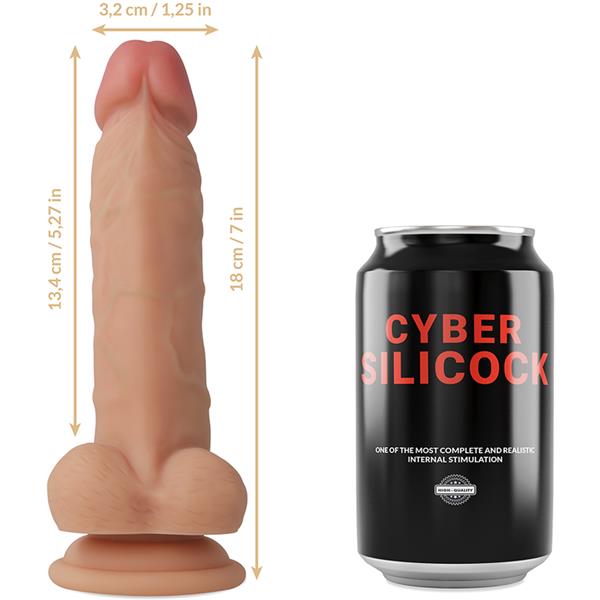 STRAP-ON JUDE LIQUID SILICONE WITH 3 RINGS FREE 18 CM -O- 3.2 CM