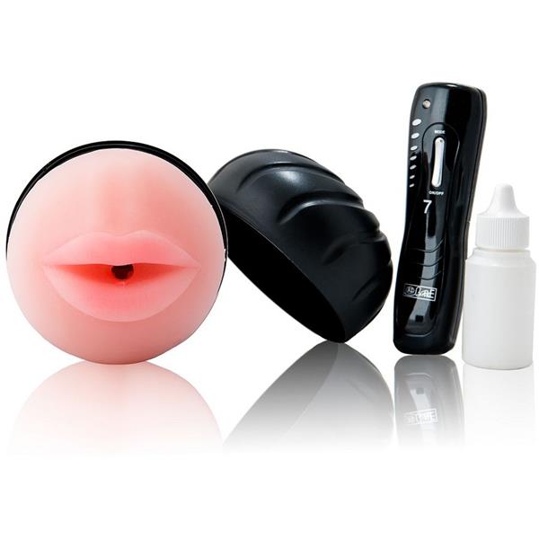 MOUTH MASTURBATOR WITH VIBRATOR 7 RHYTHMS