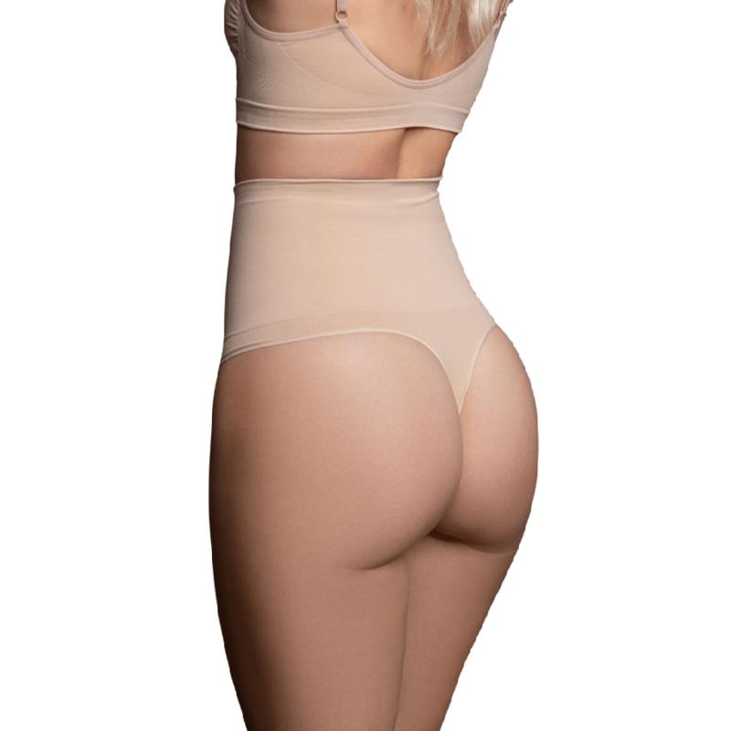 THONG STYLE SEAMLESS GIRDLE BEIGE SIZE S