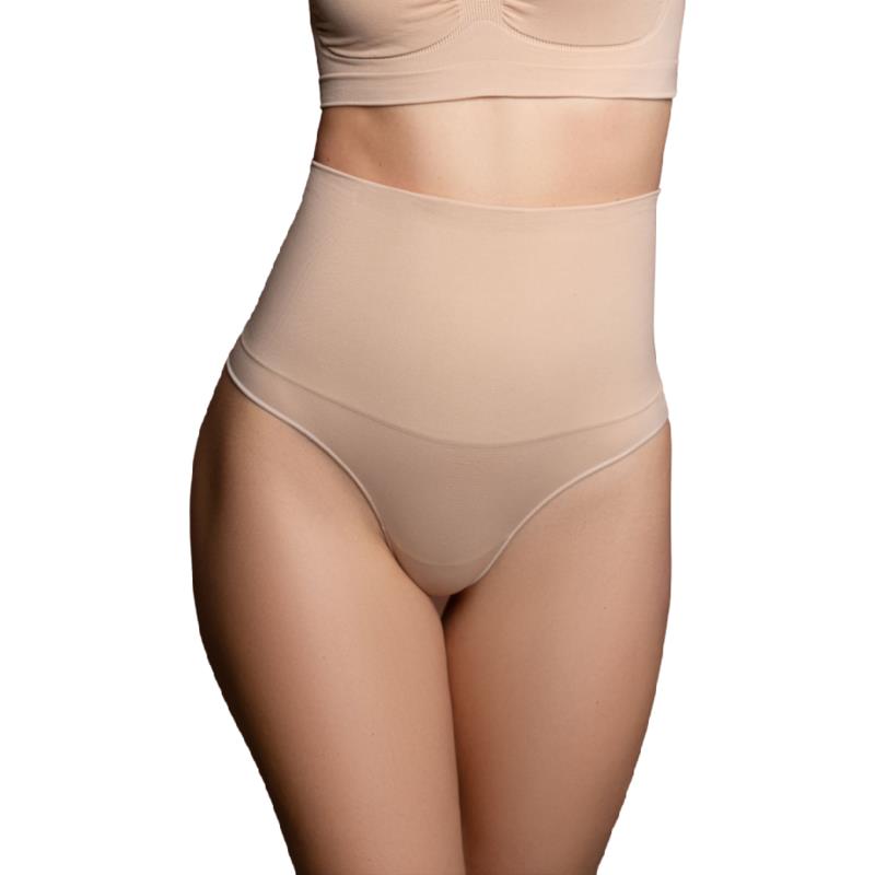 THONG STYLE SEAMLESS GIRDLE BEIGE SIZE S
