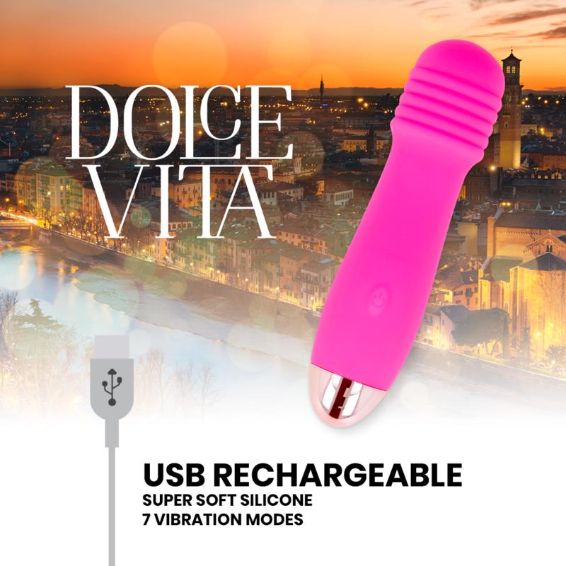 POLNILNI VIBRATOR THREE ROZA 7 HITROSTI