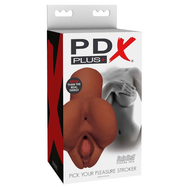 MASTRUBATOR PDX PLUS DOUBLE PLEASURE BROWN